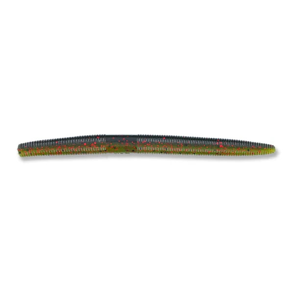 Gary Yamamoto Custom Baits 5 Inch Yamasenko WTR BLK RD/ LT WTR RED