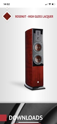 Dali Helicon 400 MK2 High Gloss Rosenut Speakers Loudspeakers
