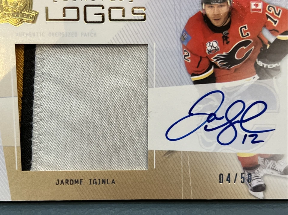 2010 Upper Deck The Cup Jarome Iginla Limited Logos Auto & Patch #’d 50 - Image 2 of 3