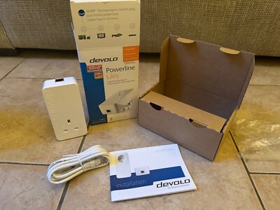 Devolo dLAN 1200+ Plus Powerline Add-On Ethernet Adapter 1 LAN Port UK MT2855