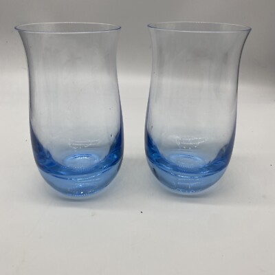 Denby Aurora Light Blue 14 Oz Flat Tumbler Set 2