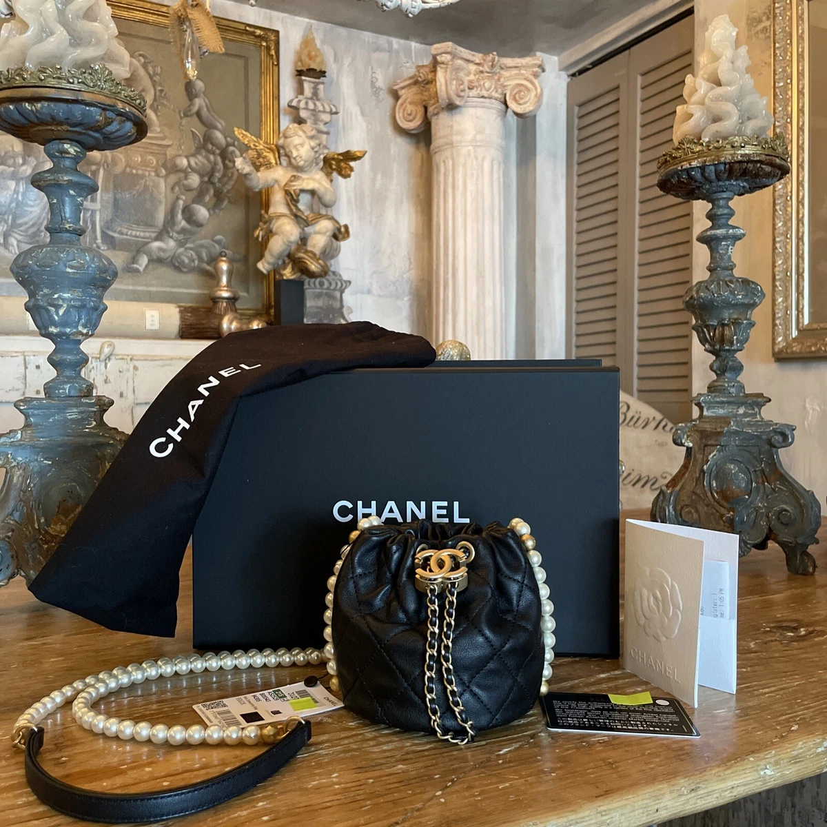 Chanel vs Louis Vuitton OPEN bucket drawstring bag comparison