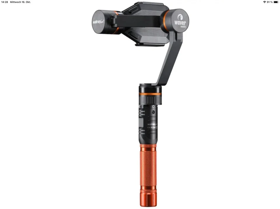 Walimex Waver Mobile  Smartphone 3 Achsen Gimbal IOS Android  Neuwertig - Bild 3 von 4