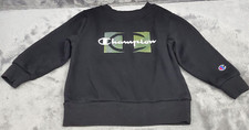 Childs Size 24M Champion Sweatshirt - Black with Champion Logo on Front