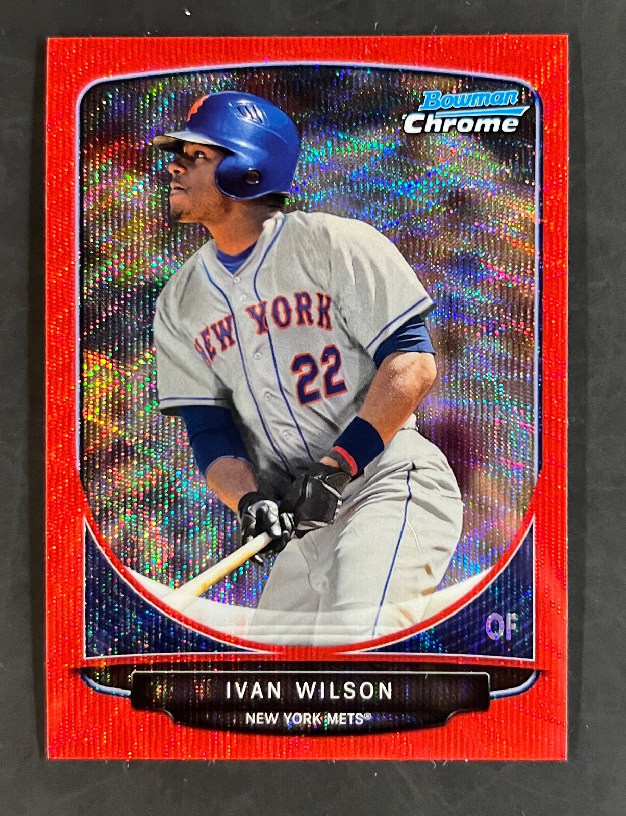 2013 Bowman Chrome Draft Draft Picks Red Wave Refractor Ivan Wilson #40 24/25