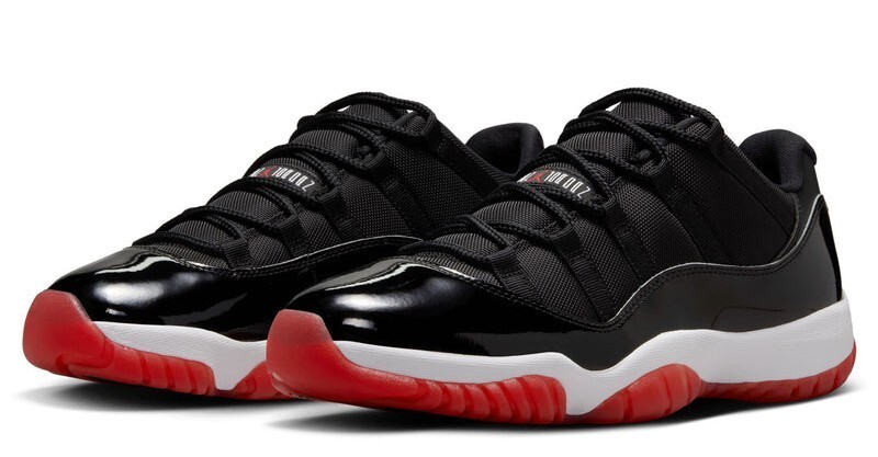 NIKE / AIR JORDAN 11 LOW BRED PE/27cm/BLK/ポリエステル/FV5104-006 Air Jordan 11 Retro Low 
