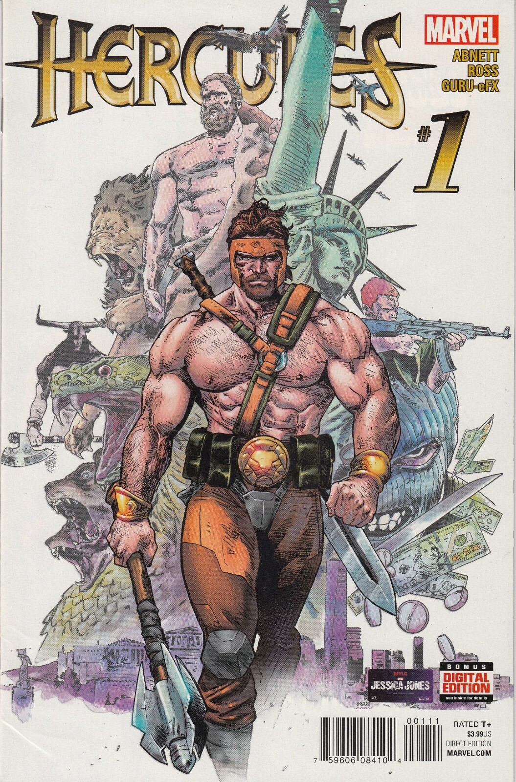 Hercules #1 Main Cover Marvel Comics 2016 New/Unread