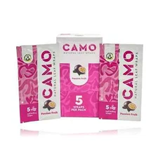 Camo Wraps Natural Leaf Wraps | Passionfruit | 25 Packs | 5 Wraps Per Pack