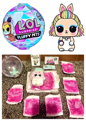 LOL Fluffy Pets 80's Bunny Baby Pet Doll Color Changer Winter