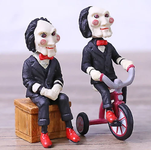 Horrorfilm Säge Billy Mini PVC Figur Horror Puppen Deko Kinder Spielzeug - Bild 3 von 16