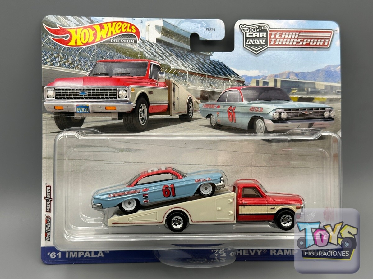 Hot Wheels 54台セット Hot Wheels 2023 Team Transport #54 '61 Impala '72 Chevy Ramp Truck
