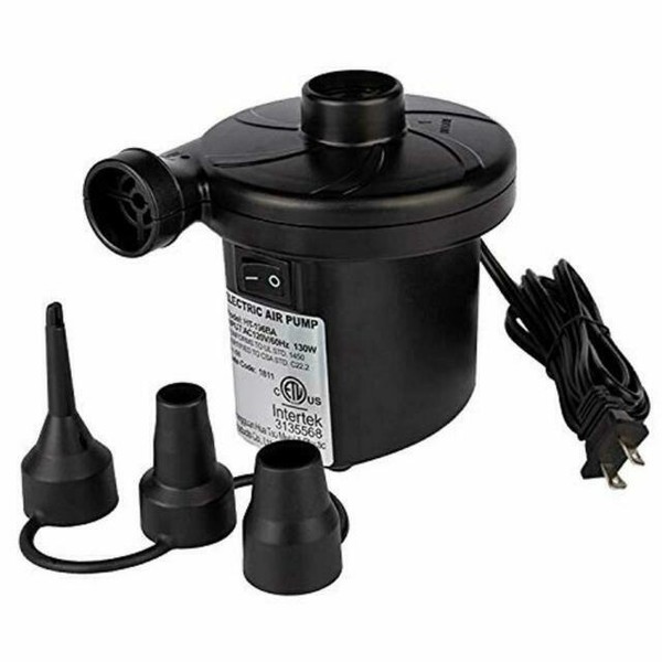 Electric Air Pump Fast Inflate Deflate 3 Nozzles 110vac for Inflatable