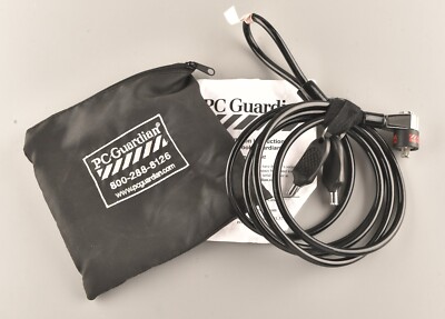 *PC GUARDIAN Premium Laptop Keyed Lock Security Cable 6ft Black