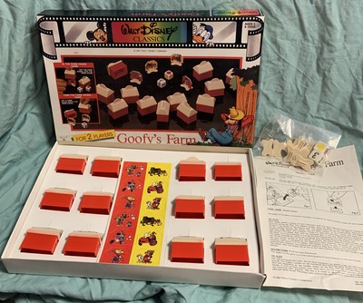 Vintage Disney Goofy S Farm Memory Game 1987 Tomland New Ebay