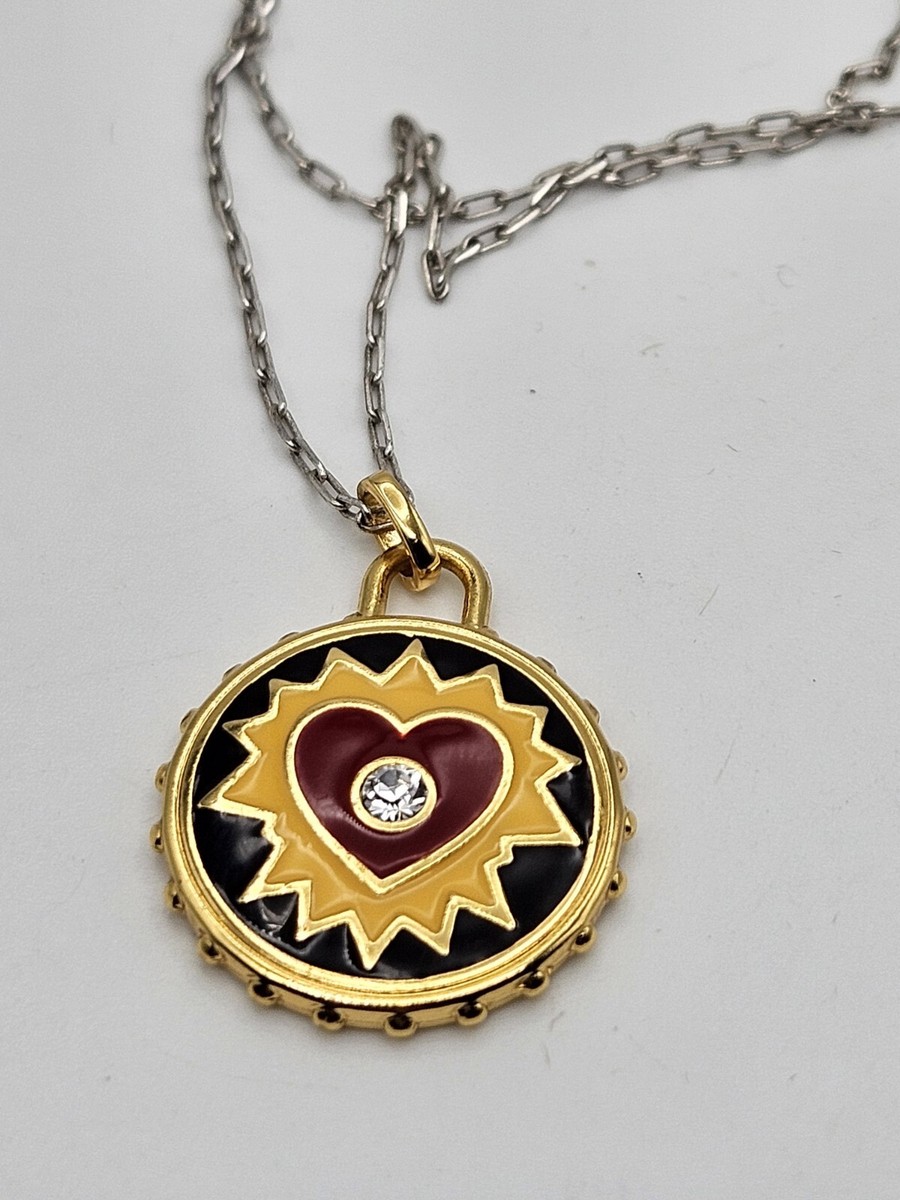 Brighton  Simply Charming Passion Enamel Heart Crystal Pendant Necklace  View 2