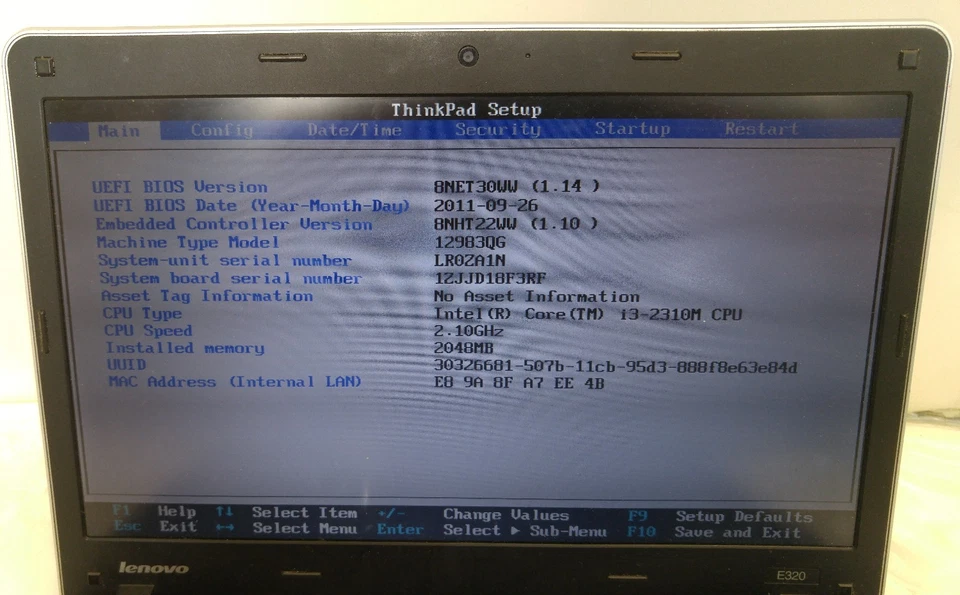 Lenovo E320 13" Screen w/ mate competition assembly 网络摄像头 — 第 3/3 张图片