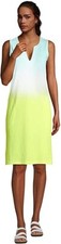 NWT Lands' End Women Sleeveless Cotton Jersey Swim Coverup Size 1X $80 HH305