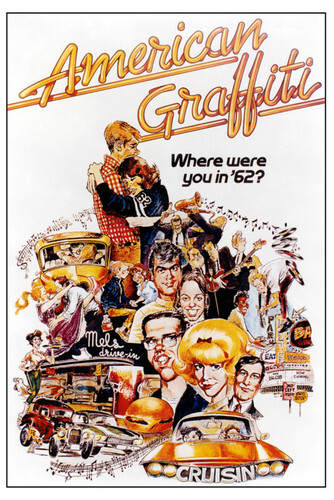 American Graffiti Movie Poster Where were you in '62? 24x36 Poster