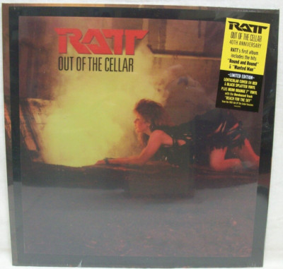 New & Sealed Ratt ''Out Of The Cellar'' LP Splatter Vinyl + Bonus 7in Record 40th