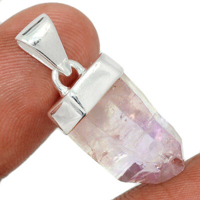Natural Vera Cruz Amethyst Crystal 925 Sterling Silver Pendant Point CP45290