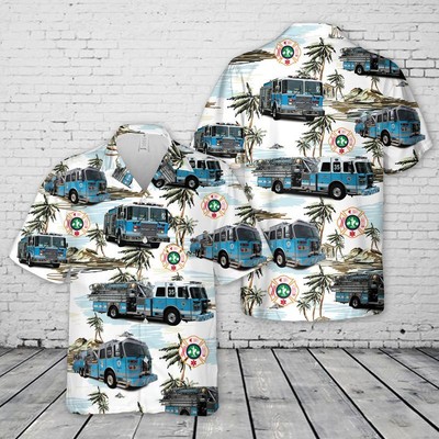 US Chapel Hill Fire Department Hawaiian Shirt