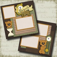 Moments in Time - 2 Premade Scrapbook Pages - EZ Layout 4762