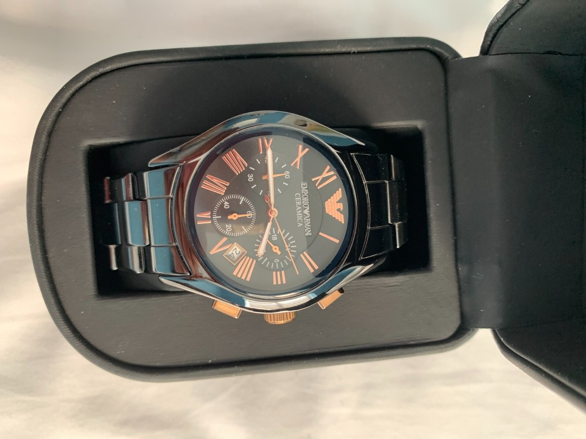 Emporio Armani Ceramica Black Men's Watch (AR1410)