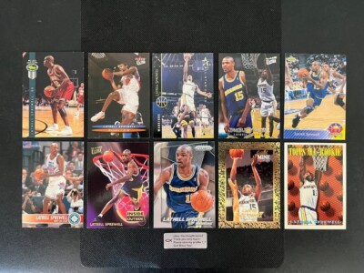 Latrell Sprewell NBA player lot! 10 different basketball cards, no duplicates