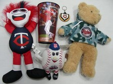 LOT OF MINNESOTA TWINS SWAG Teddy Bear, Rally Man, Keychain, Trevor Plouffe Cup!