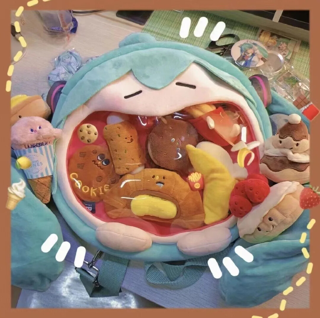 Hatsune Miku Shoulder Bag New Backpack Cute Anime Girl Plush