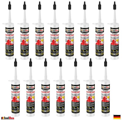 Bitumenkleber 15 x 310 ml Dichtstoff Dachdicht Bitumen Dichtmasse Schindelkleber