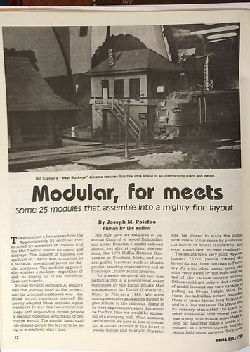 NMRA Bulletin April 1981 National Model RR Association Coal Train C&O on Cover - Picture 3 of 5