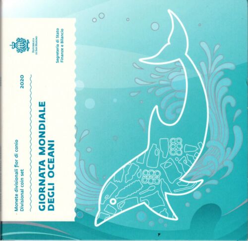 Coffret BU Saint Marin 2020 + 5€ argent "Journée Mondiale des océans" - Photo 1/4