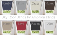 BLACKOUT ROOF BLINDS FOR KEYLITE WHITE FRAME P01 P02 P03 P04 P05 P06 P08 P09 P10