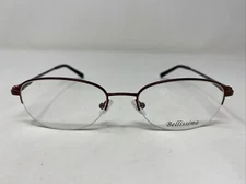Bellissima BL 115 RAISIN 53-18-135 Burgundy Half Rim Eyeglasses Frame XV10