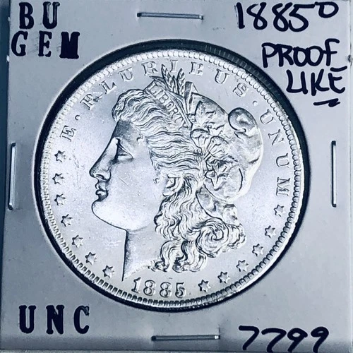 1885 O BU GEM MORGAN SILVER DOLLAR UNC MS+++ U.S. MINT RARE COIN 7799