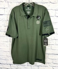 New University of Notre Dame Men’s Polo Shirt OHT Support Our Troops