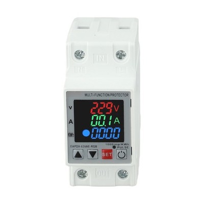 Sophisticated Over/Under Voltage Monitoring Device for Din Rails at 230V AC