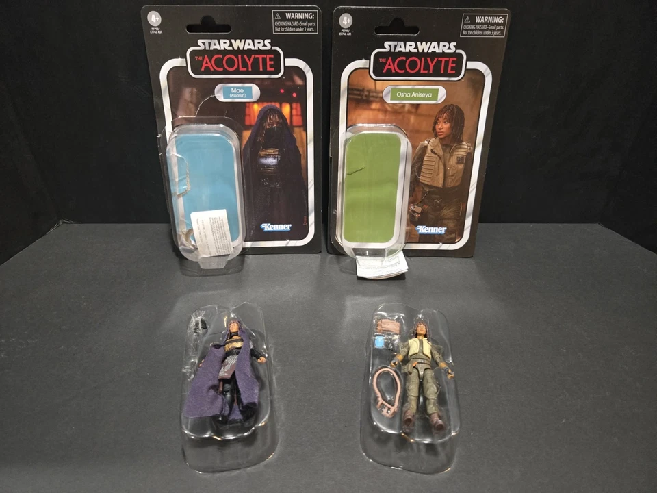 Star Wars The Acolyte Colección Vintage VC328 VC327 Mae & Osha Foto 3 de 4