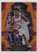 2022 Panini Select FOTL Neon Orange Pulsar Prizm 8/15 Anfernee Simons #142 13dw