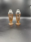 Salt and Pepper Shakers Pink Depression Glass