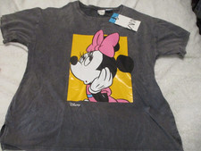 T-shirt Disney Zara Minnie Mouse grigia taglia 11/12 donna manica corta nuova con etichetta