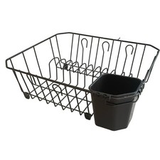 Vtg Rubbermaid Brown Dish Drainer Tray 14  12.5  USA Utensil Cup