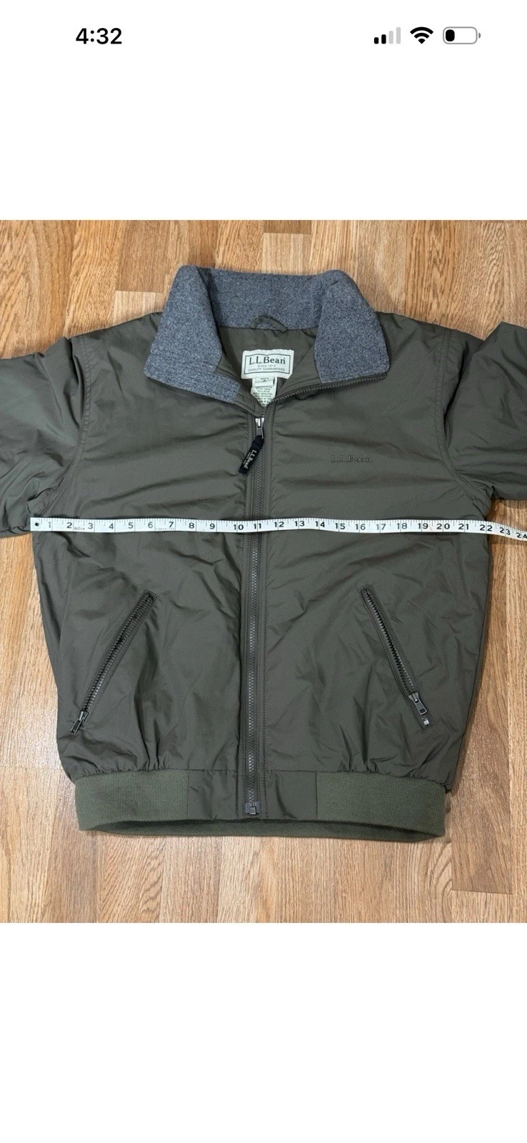 Lot Of 3 LL bean Jacket Men Small Bomber Green/Blue/Navy Blue Full Zip Fleece .! - product detail image 15