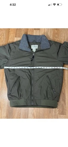 Lot Of 3 LL bean Jacket Men Small Bomber Green/Blue/Navy Blue Full Zip Fleece .! image 15