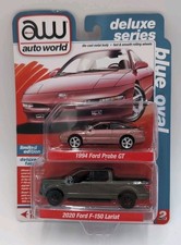 Auto World Deluxe Series Blue Oval 2020Ford F-150 Lariat  1994 Ford Probe GT