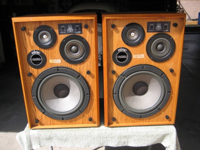 Altec lansing Nine Series II Book Shelf Speakers- Rare Tested And