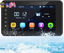 Geloo 2024 Newest Marine Stereo with Wireless CarPlay and Android Auto Porta..