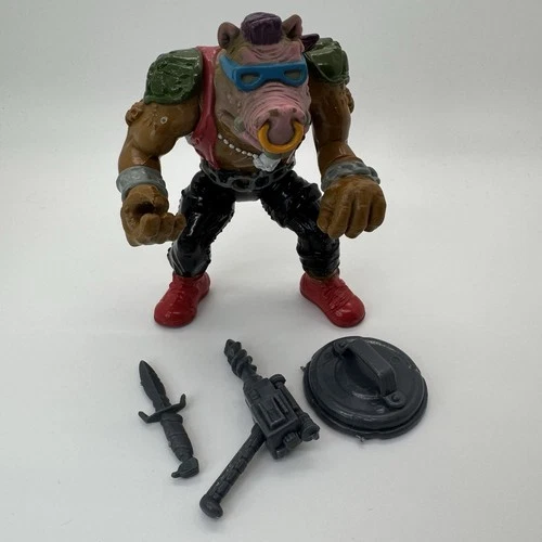 Vintage 1988 Teenage Mutant Ninja Turtles Playmates TMNT Bebop Figure Complete