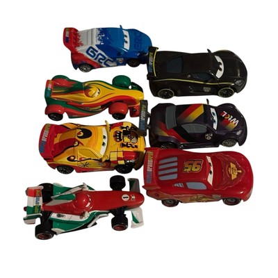 Disney Pixar CARS World Grand Prix WGP RACERS Racecar Lot of 7 Toy